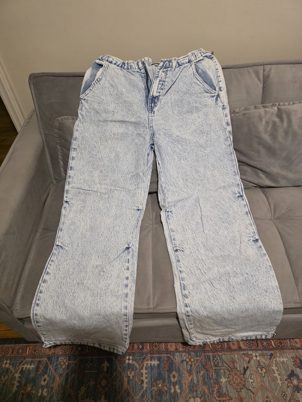 KancanLight Wash Wide Leg,Cinch Jeans,Size 7/27,Inseam 29